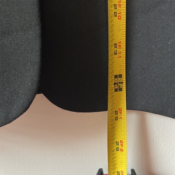 Express Design Studio Vintage Black Padded Blazer w/ Cheetah Lining - Size 10 - Picture 11 of 11